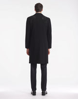 MANTEAU SHERMAN en cachemire avec détail broderie NOIR