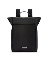 Sac à dos nylon et cuir HUEZ noir