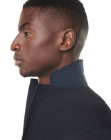 Costume destructuré Montecarlo laine stretch uni Marine