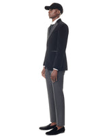 Veste Dinner Jacket Londres velours noir
