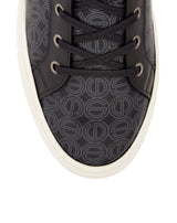 Sneakers en cuir montante imprimée logo ORTON2