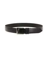 Ceinture cuir boucle 35mm BELLEVILLE noir