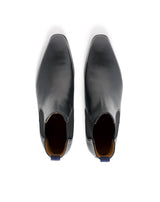 FERDY BLACK CALFSKIN ANKLE BOOTS