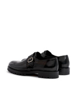 FODHIL BLACK CALFSKIN BUCKLE LOAFERS