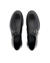 FODHIL BLACK CALFSKIN BUCKLE LOAFERS