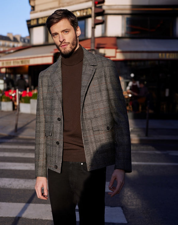 ANKO black prince of wales jacket