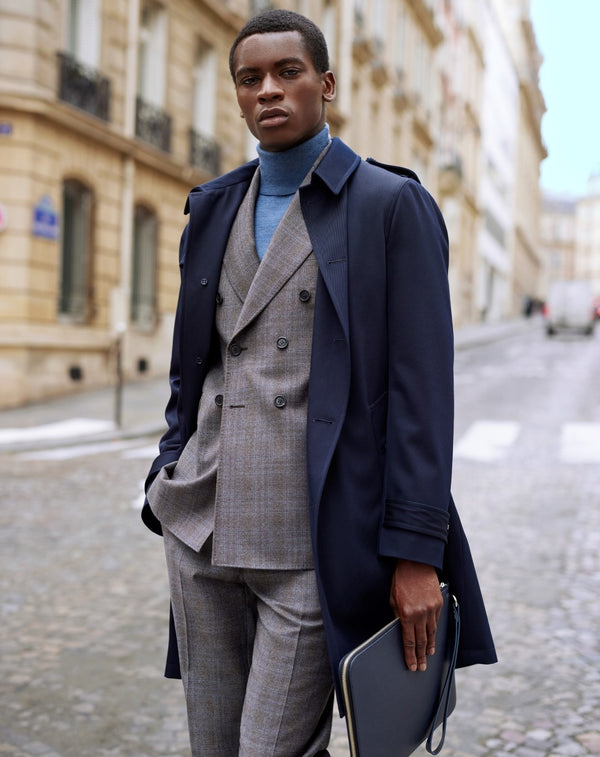 ALPHONSE midnight blue raincoat