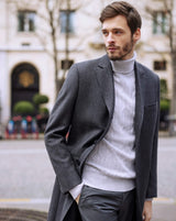 HARVEY BLUE GREY COAT