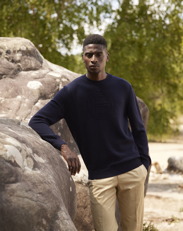 Navy MALO sweatshirt