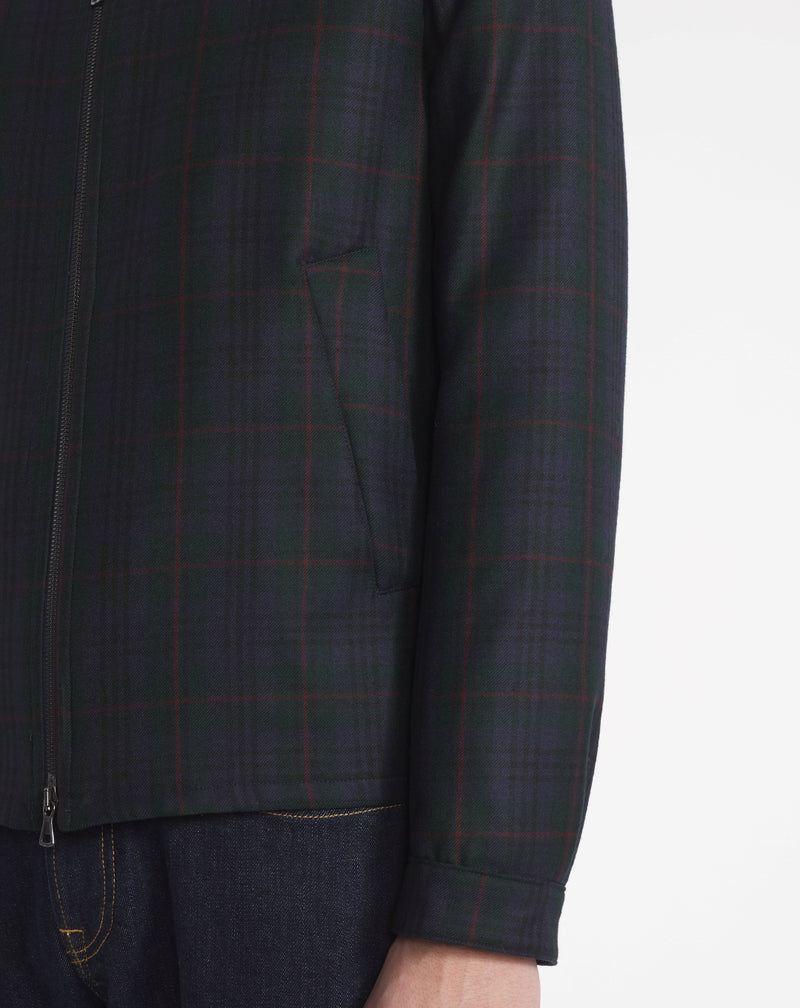 Norman jacket in blue, green and red tartan