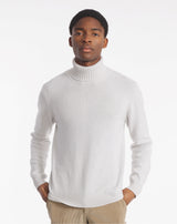 pebble gray marwan turtleneck sweater
