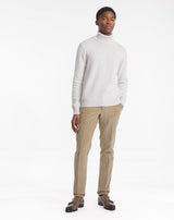 pebble gray marwan turtleneck sweater