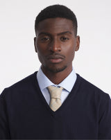 MATHYS V-NECK SWEATER IN NAVY BLUE MERINO WOOL