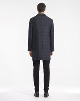 Raul Prince of Wales coat in gray and blue
