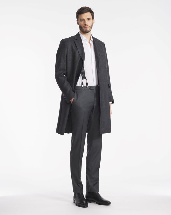 HARVEY BLUE GREY COAT