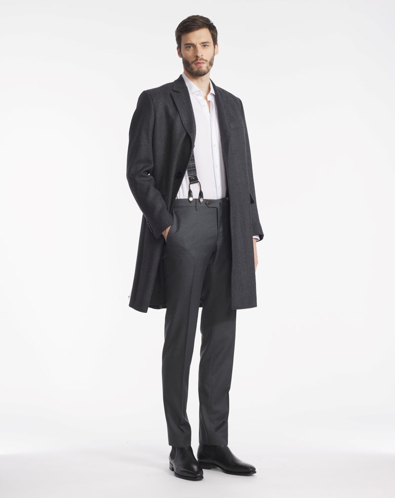 HARVEY BLUE GREY COAT