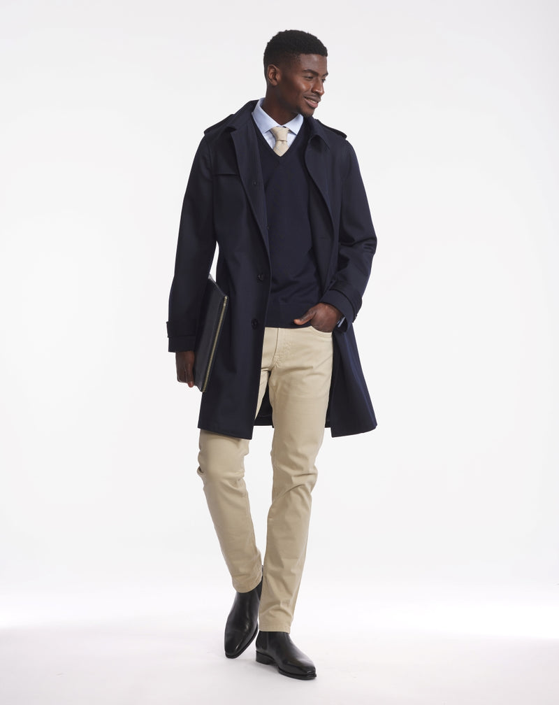 ALPHONSE midnight blue raincoat