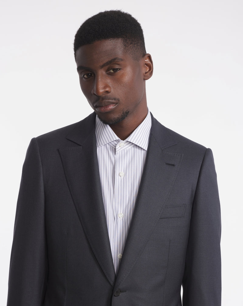 Caviar grey super 150s iconic suit MENTORE