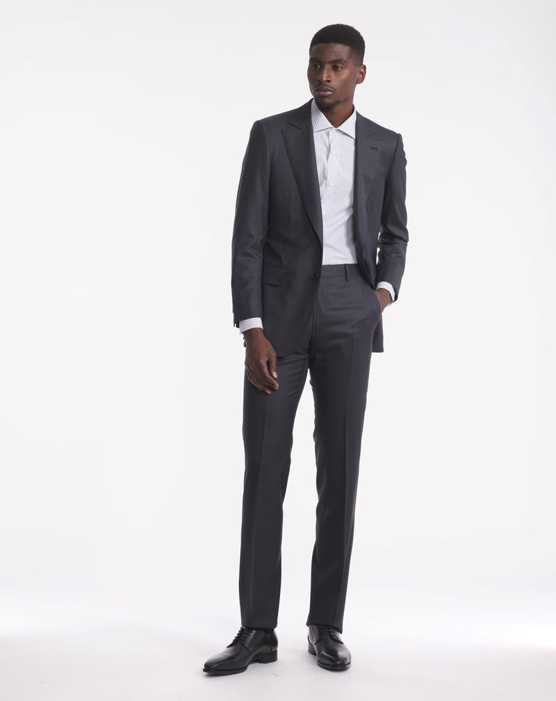 Caviar grey super 150s iconic suit MENTORE