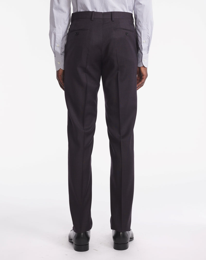 super 130s prince of wales plum mentor costume
