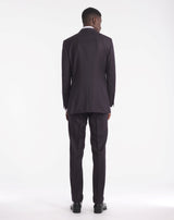 super 130s prince of wales plum mentor costume