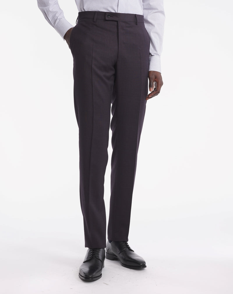super 130s prince of wales plum mentor costume