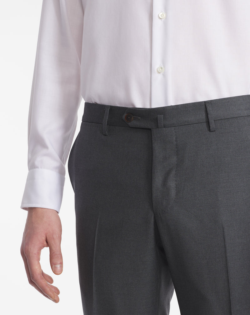 ENCIO SUPER 120'S TROUSERS dark gray