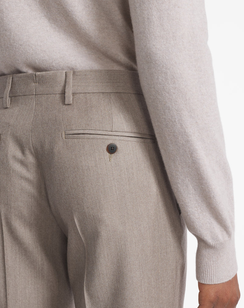 PANTALON DROIT ENCIO beige