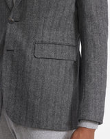 ANKO JACKET IN VIRGIN WOOL and black cashmere