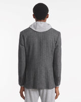 ANKO JACKET IN VIRGIN WOOL and black cashmere