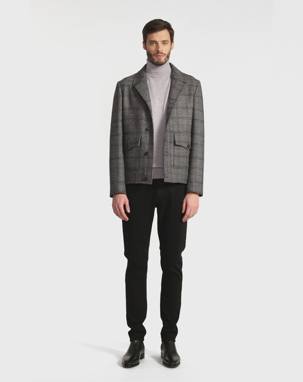 ANKO black prince of wales jacket