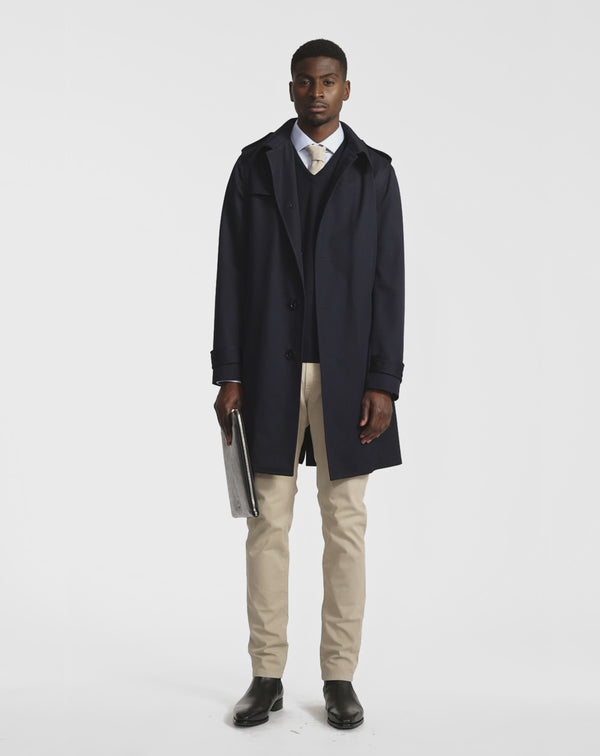 ALPHONSE midnight blue raincoat