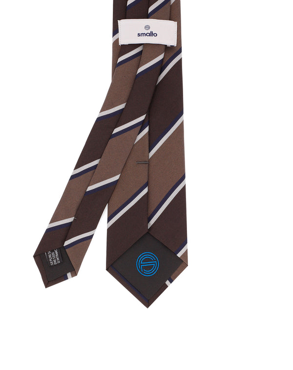 Brown ANGLET striped tie