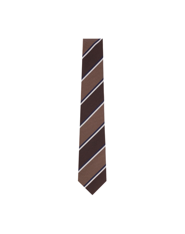 Brown ANGLET striped tie