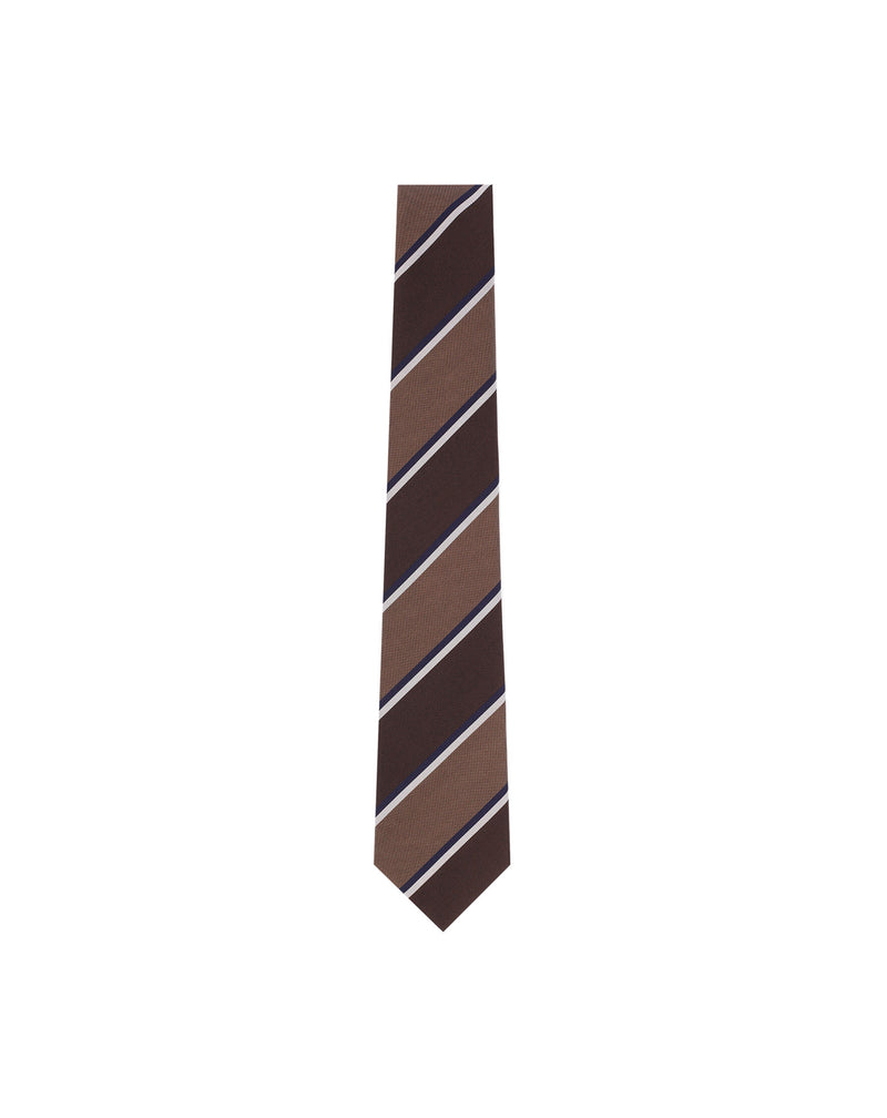 Brown ANGLET striped tie