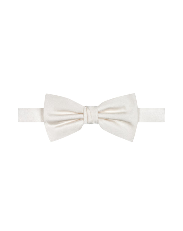 White silk bow tie Angelo 