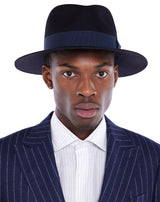 Navy CHANDOLIN felt hat