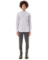 Formal shirt with blue/white stripes KINGSLEY 