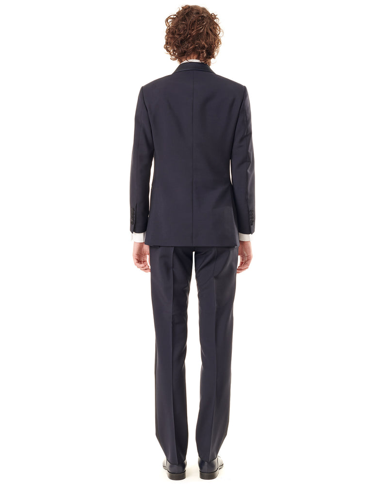 Night blue super 130s Dinner Jacket with a shawl collar BELLINO 