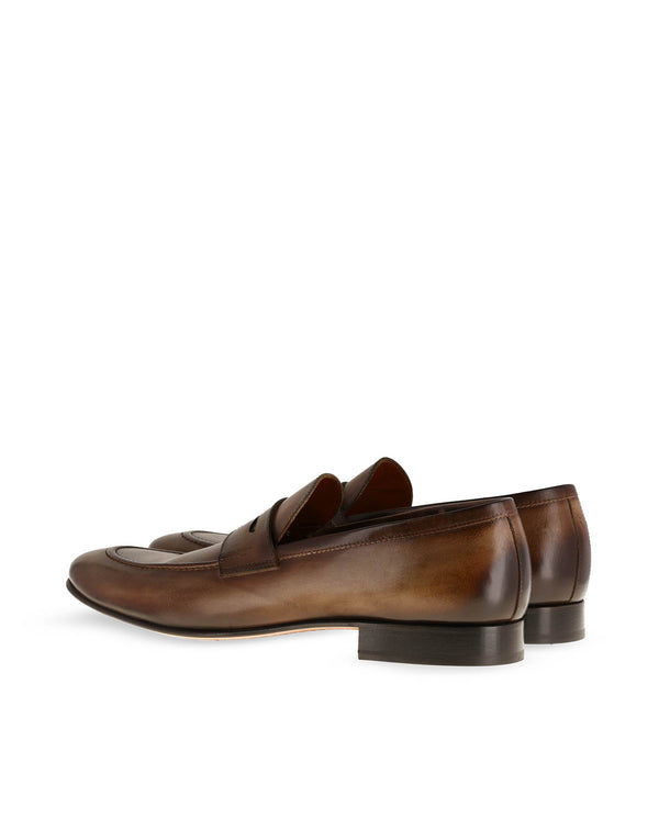 Green OLEAC platform leather boat shoes