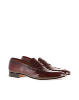 Mocassin en cuir FELIPE Lie de vin