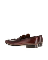 Mocassin en cuir FELIPE Lie de vin