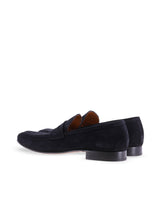 Mocassin en Suede FELIPE bleu marine