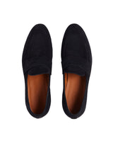 Mocassin en Suede FELIPE bleu marine