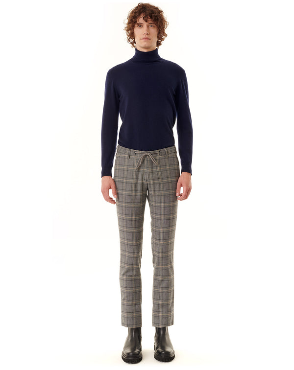 Navy turtleneck jumper in cashmere ADAO 