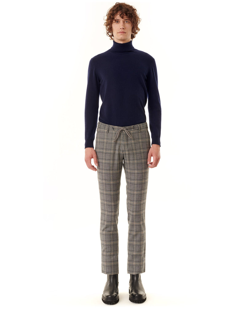 Navy turtleneck jumper in cashmere ADAO 