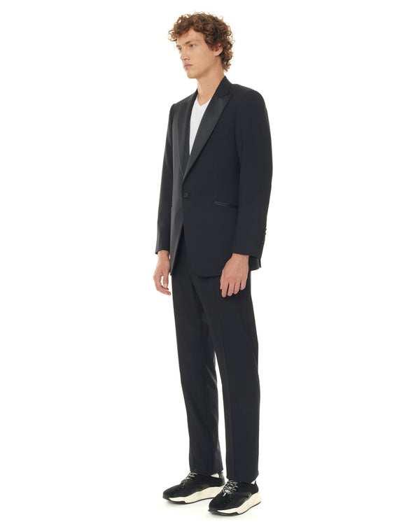 Black pointed collar BLACKICE tuxedo