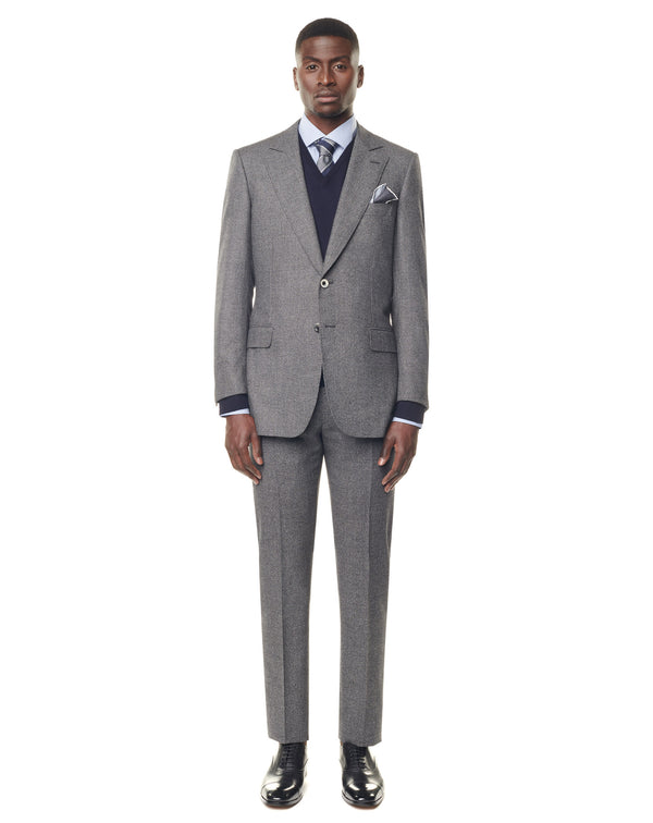 Formal shirt with white thin stripes FRANCOIS