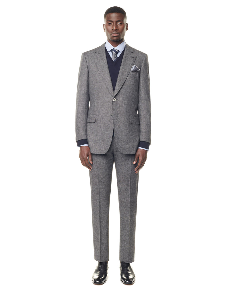 Formal shirt with white thin stripes FRANCOIS