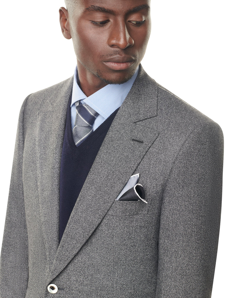 Formal shirt with white thin stripes FRANCOIS